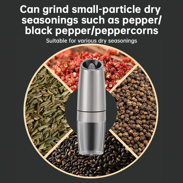 Electric Spice Grinder Automatic Gravity-Operated LED Light Adjustable Coarseness