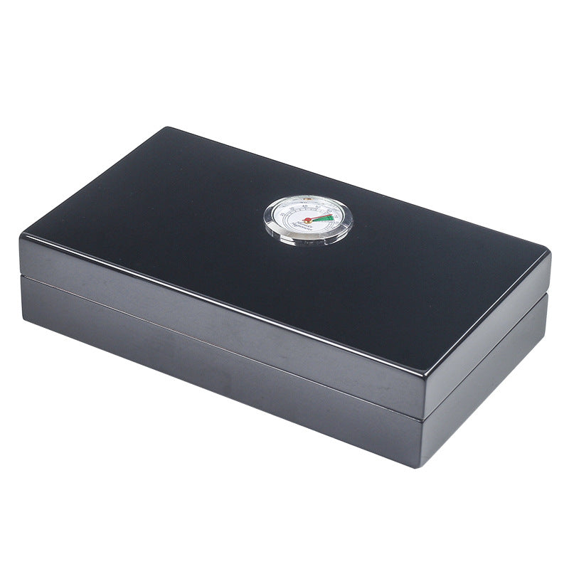 Portable Cedar Wood Cigar Humidor Case Cuban Storage Box Hygrometer Travel Gift