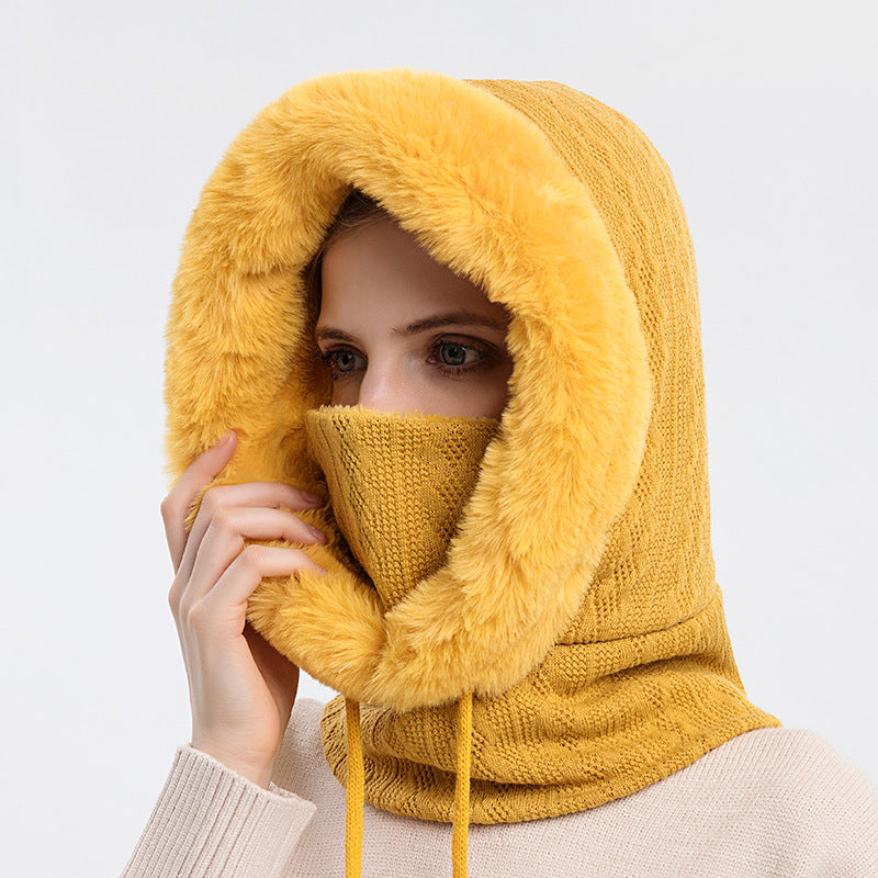 Winter Cap Necktie Feature Pullover Polyester Headgear Adjustable 56-59cm Fit