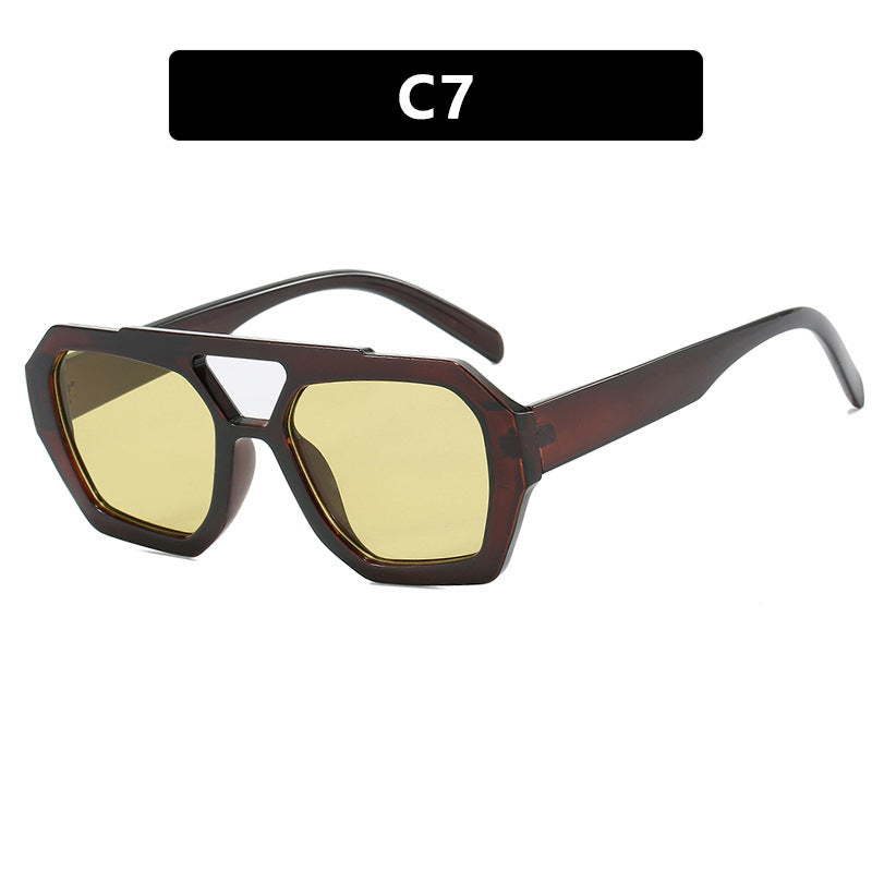 Women's Double Beam Women Sunglasses Fashion Eyewear UV Protection Stylish
