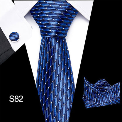 Men's 3pc Tie Set Suit Accessory 53 Options Elegant Designs Smart Business