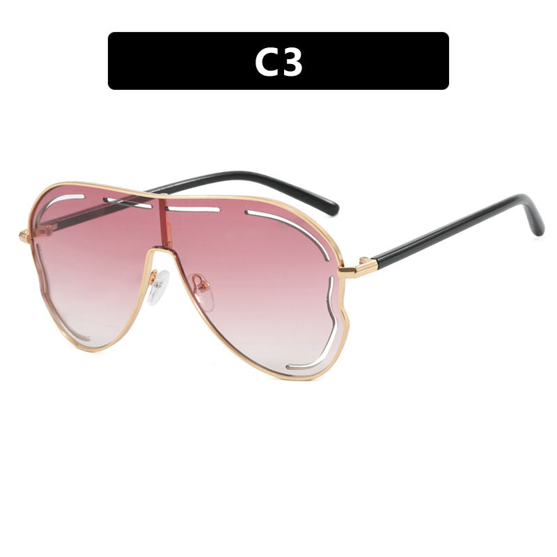 Large Frame Toad Mirror Sunglasses UV400 Protection Unisex Stylish Outdoor Wear