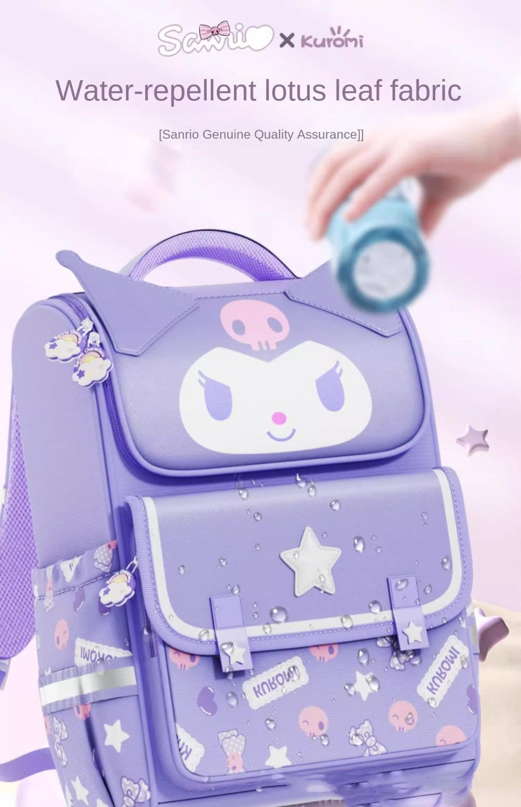 Girls School Backpack Lightweight Ergonomic Spine Support Cartoon Character Ages 6-12