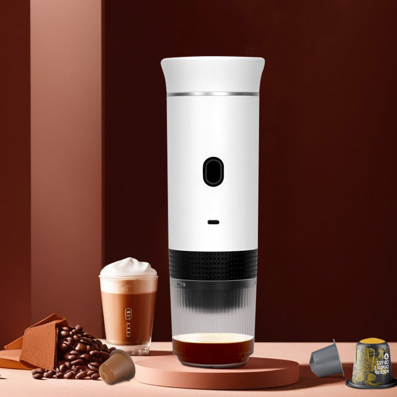2025 Smart Portable Coffee Maker 3-in-1 Quick Heat Ground Capsule Compatibility