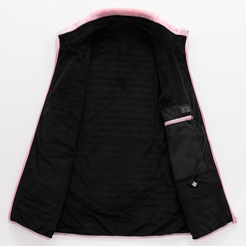 Smart Electric Heated Winter Fleece Unisex Seven Heating Zones Vest