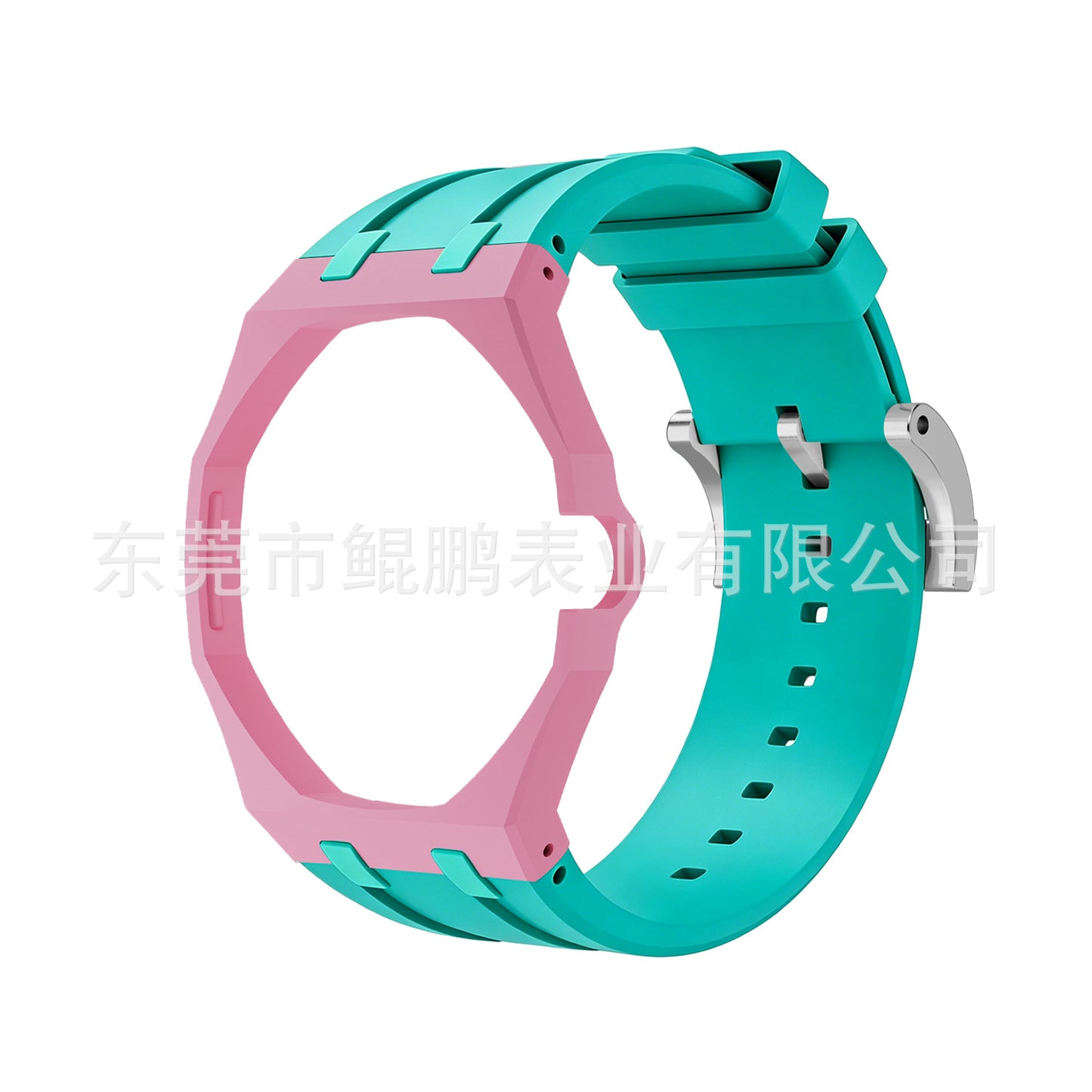 For AP x Swatch Royal Pop Watch Case Silicone Strap Adjustable Buckle Band