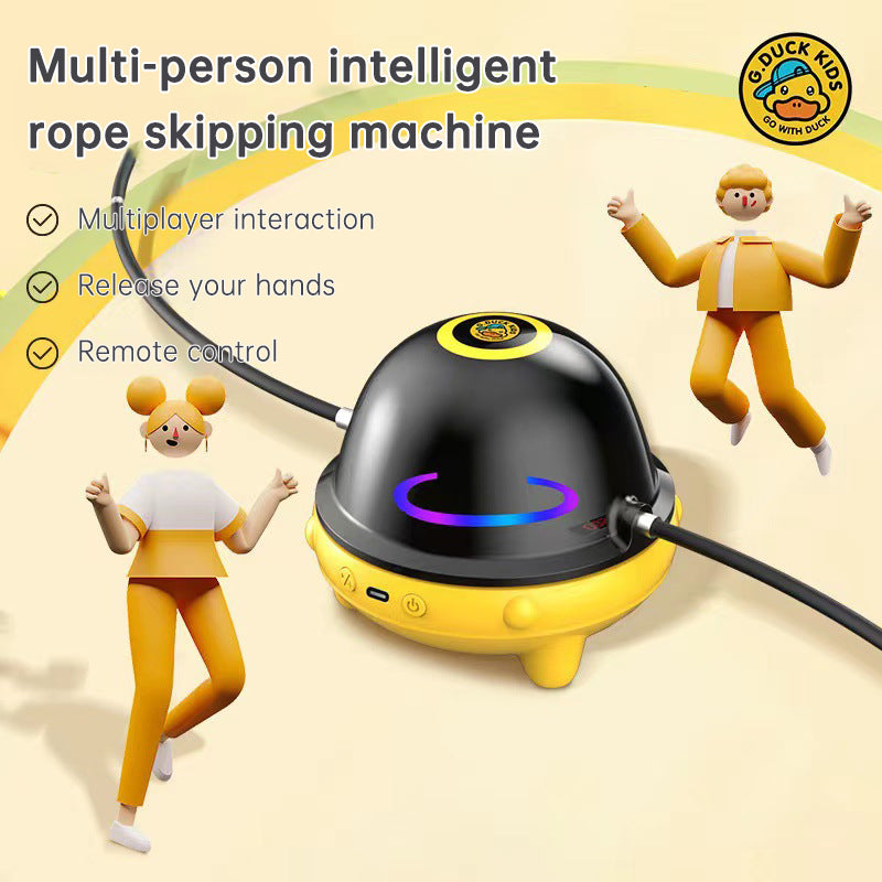 Smart Jump Rope Machine 10-Level Adjustable Speed LED Display Bluetooth Sync