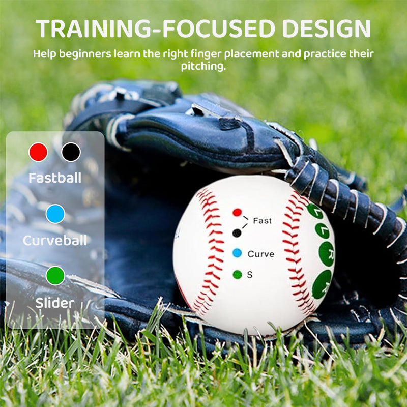 9-inch Professional Standard Training Baseball Durable PVC Outer Enhanced Grip