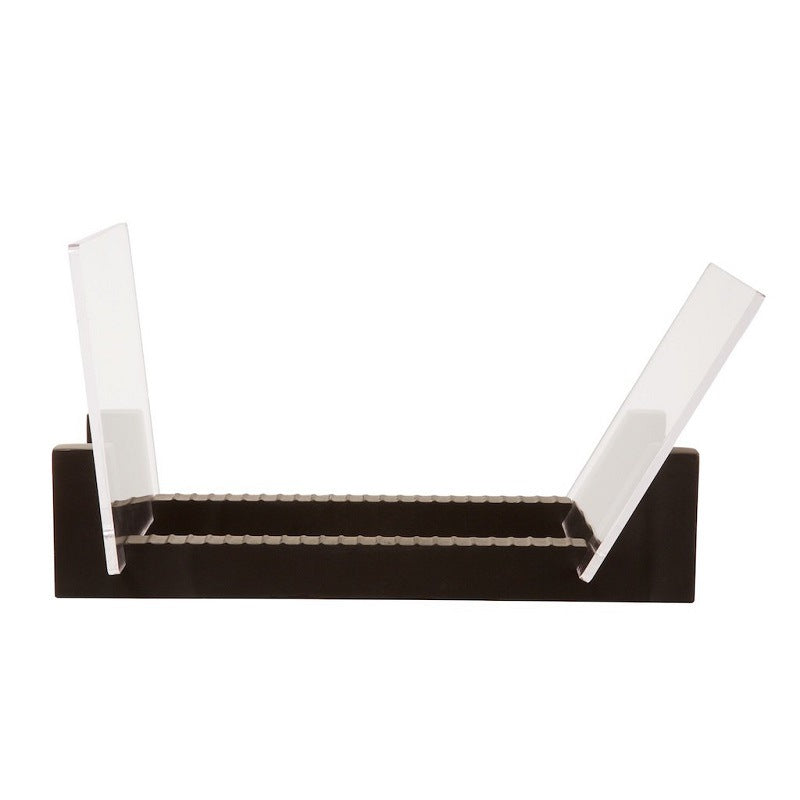 Record Storage Rack Stackable Wooden Slotted Ps Board Panels 34.3 17.8 19cm