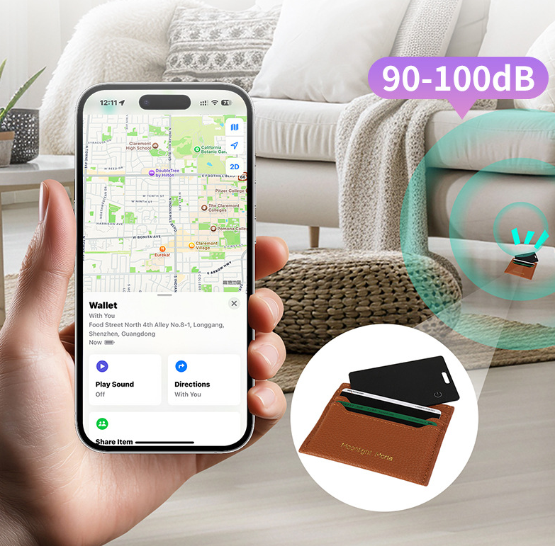 Ultra Slim GPS Tracking Device Wireless Charger Card Locator Elderly Kids Pets