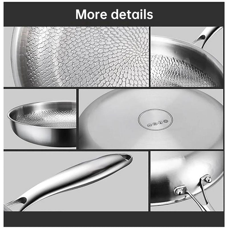 30cm Pure Titanium Nonstick Frying Pan Scratch Resistant Home Kitchen Cookware