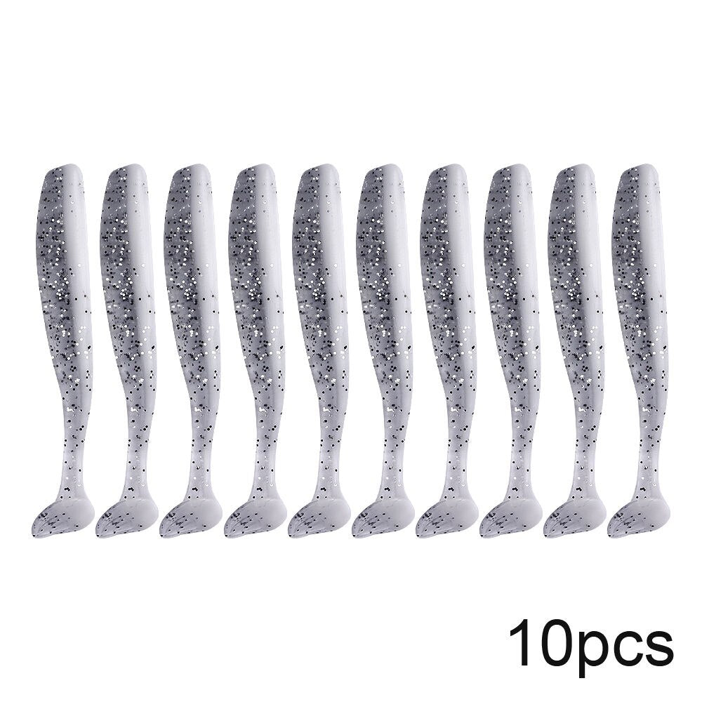 Eco-Friendly Silicone Sea Fishing Lures 7cm 2g Long-Distance Casting Set of 10