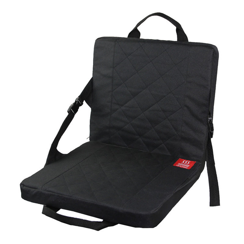 Heated Outdoor Seat Cushion with Adjustable Heat for Camping and Fishing Trips