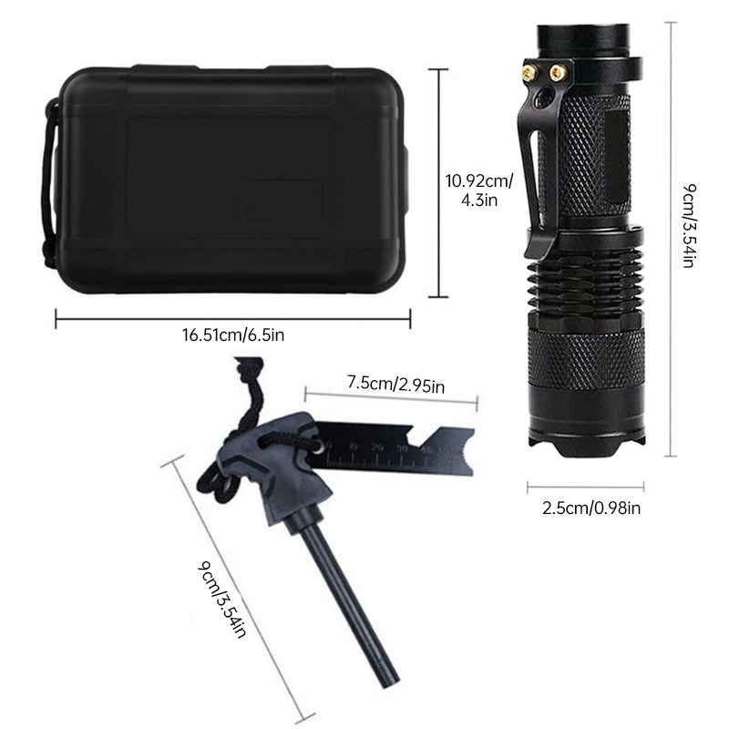 Comprehensive Outdoor Survival Kit Emergency Tools and Tactical Gear Camping