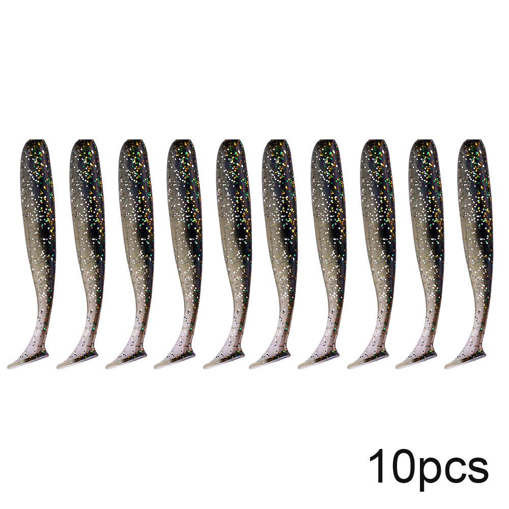 Eco-Friendly Silicone Sea Fishing Lures 7cm 2g Long-Distance Casting Set of 10