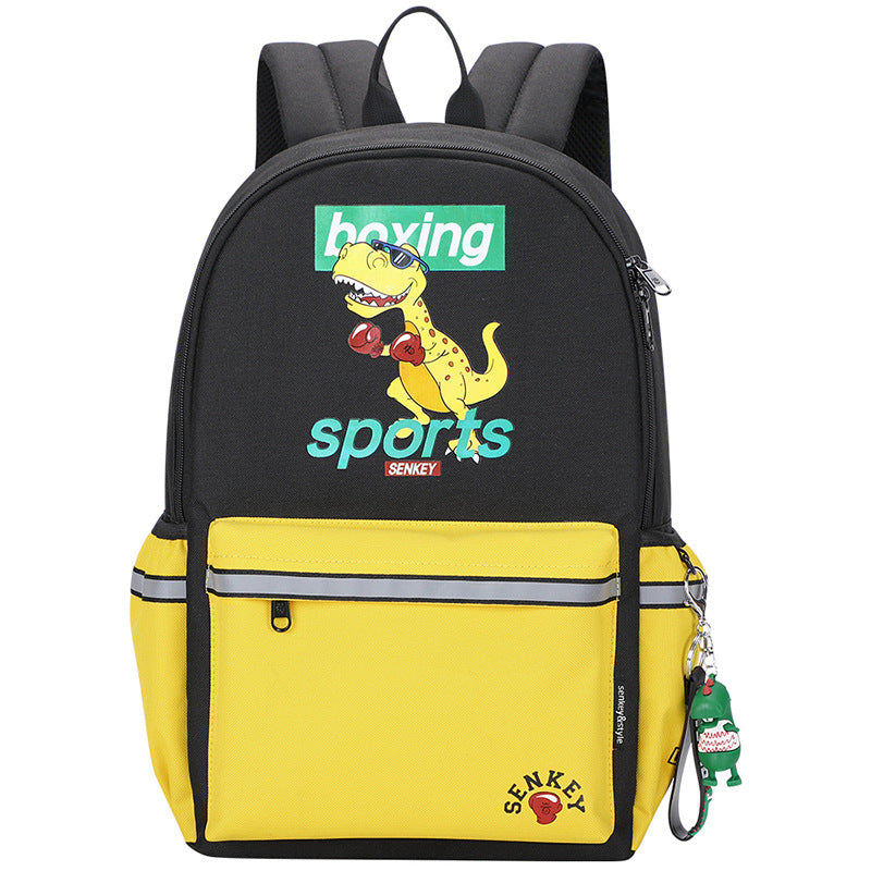 Kids Dinosaur Cartoon Anime School Backpack Lightweight Adjustable Padded Straps