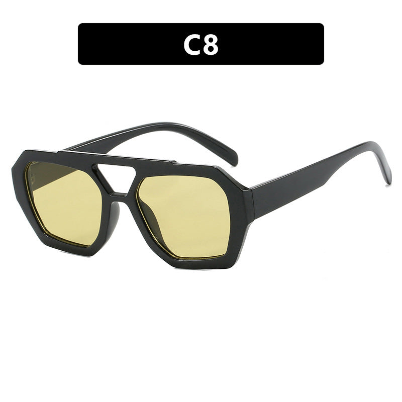 Women's Double Beam Women Sunglasses Fashion Eyewear UV Protection Stylish