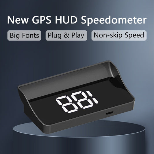 GPS Speedometer Universal Heads-Up Display Dashboard Speed Indicator Clear View