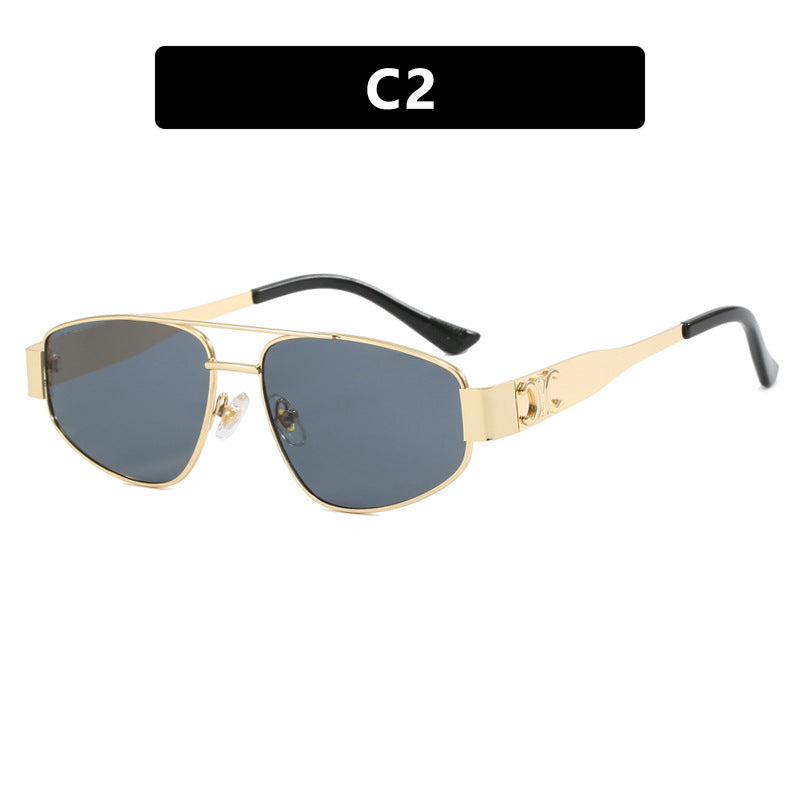 Women's Metal Frame Sunglasses UV Protection Durable Scratch Resistant Stylish
