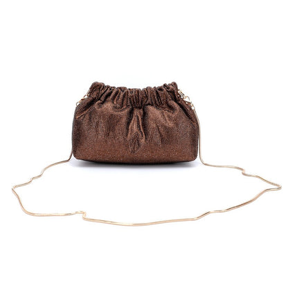 Crystal Diamond Cross Shoulder Dress Drawstring Bag Handbag 16 Colours