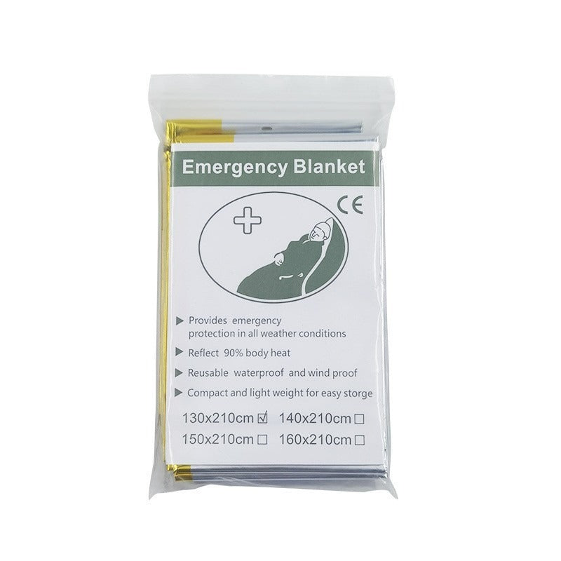 Emergency Thermal Survival Blanket Lightweight Waterproof Heat Retention Wrap