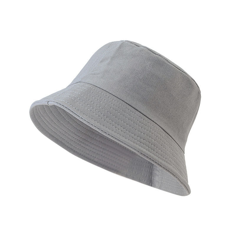 Unisex Cotton Blend Bucket Hat Foldable Sunshade Outdoor Sun Protection