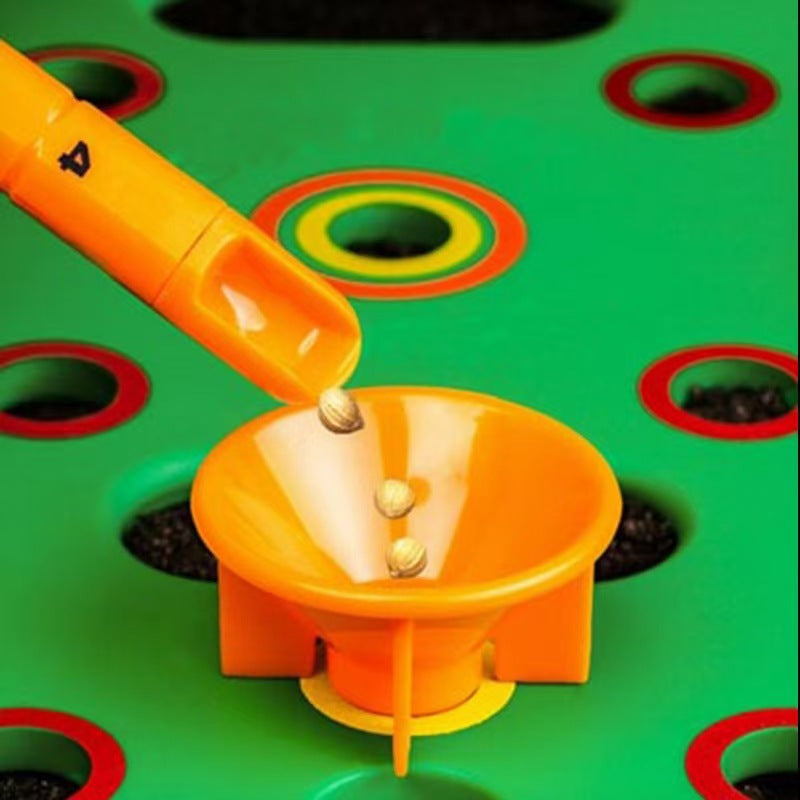 Square Seeding Template Planting Board Seed Spacing Tool Green Abs Plastic Kit
