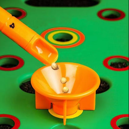 Square Seeding Template Planting Board Seed Spacing Tool Green Abs Plastic Kit