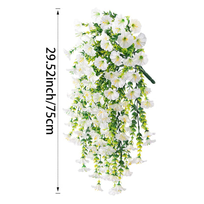 Faux Trumpet Vine Hanging Flower Garland 75cm Artificial Plant Display Decor