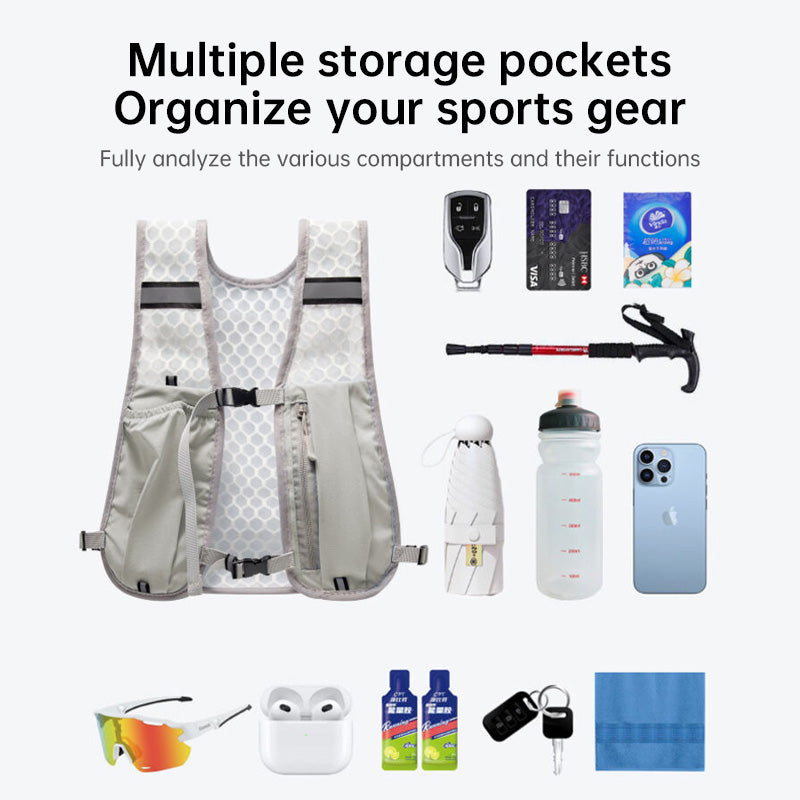 Lightweight Outdoor Sports Vest Water-Repellent with Multiple Storage Options