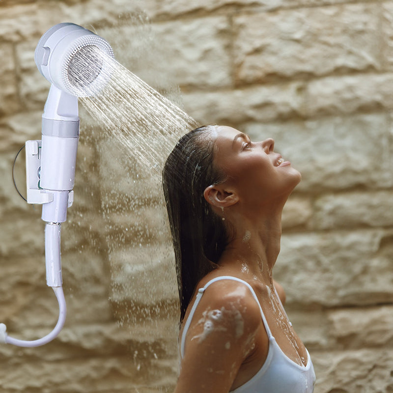 Electric Camping Shower Pump Portable Rechargeable Digital Display Waterproof