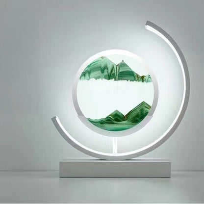 LED Flowing Sand Art Painting Lamp, Illuminated Night Light for Home Decoration
