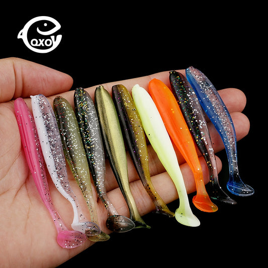 Eco-Friendly Silicone Sea Fishing Lures 7cm 2g Long-Distance Casting Set of 10