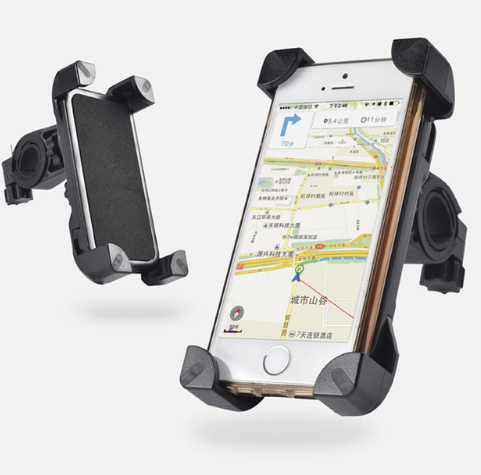 MTB Bicycle Phone Holder Durable ABS Secure Grip 360-Degree Rotation Adjustable
