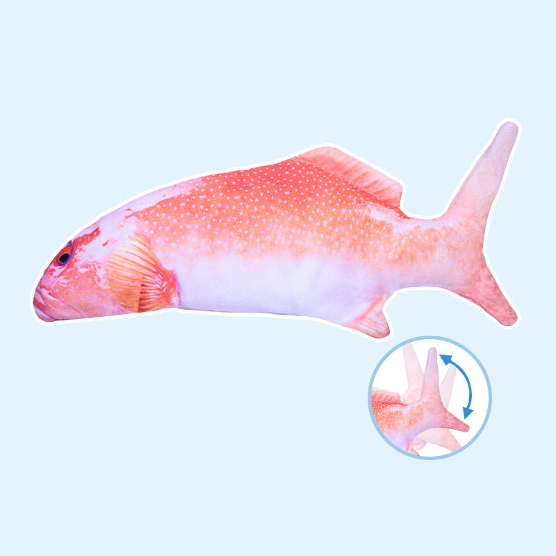 Electric Jumping Fish Cat Toy Simulating Real Movement Light Sound Toys Cats