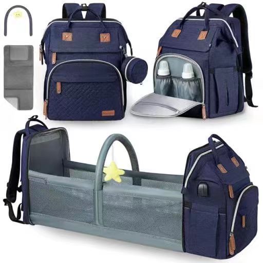 Large Capacity Baby Backpack Integrated Crib Mosquito Defence Travel Essential
