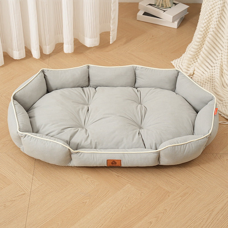 Extra Large Dog Bed Cushion | Shiba Inu Comfort Sleep Mat | Suede Texture Fabric