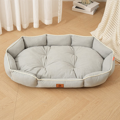 Extra Large Dog Bed Cushion | Shiba Inu Comfort Sleep Mat | Suede Texture Fabric