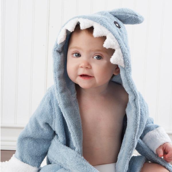 Adorable Hooded Animal Baby Bathrobe Ages 0-2 | Soft, Comfortable, Fun Designs
