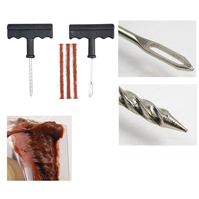 Tubeless Tyre Repair Kit Quick Seal Emergency Puncture Plug Vehicle Tool Set