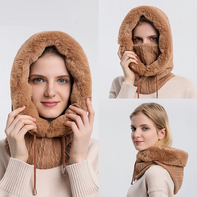 Winter Cap Necktie Feature Pullover Polyester Headgear Adjustable 56-59cm Fit