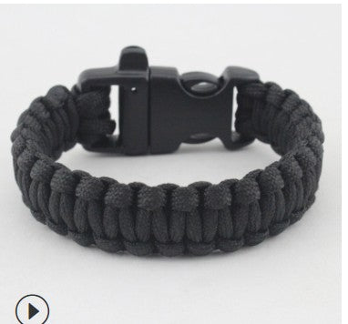 10ft Paracord Survival Bracelet Whistle Buckle Outdoor Emergency Gear Camping