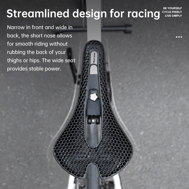 TPE Honeycomb Breathable Cycling Saddle for Road Biking and Mountain Bike Use