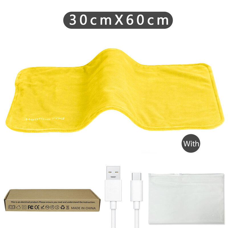 USB 5V Mini Electric Heating Mat 50x30cm Portable Durable Long Cable Blanket