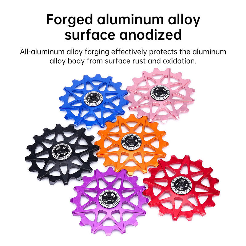 MTB Road Bike Rear Derailleur Jockey Wheel Ceramic Bearings Aluminium 10T-16T