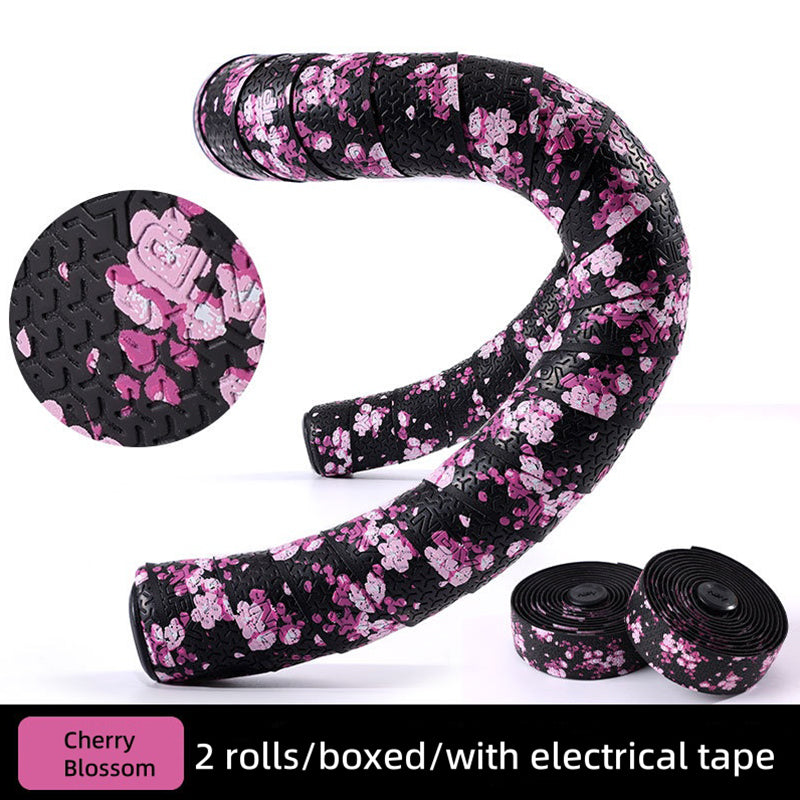 EVA PU Road Bike Handlebar Tape Anti-Slip Shock Absorbing Durable with End Plugs