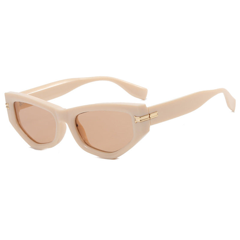 Women's Cat Eye Sunglasses Rice Nail UV400 Lightweight Durable Scratch Resistant