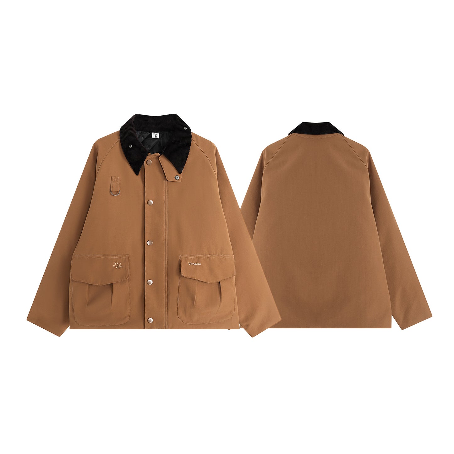 Unisex Urban Deconstructed Winter Jacket Enhanced with Thick Cotton Insulation