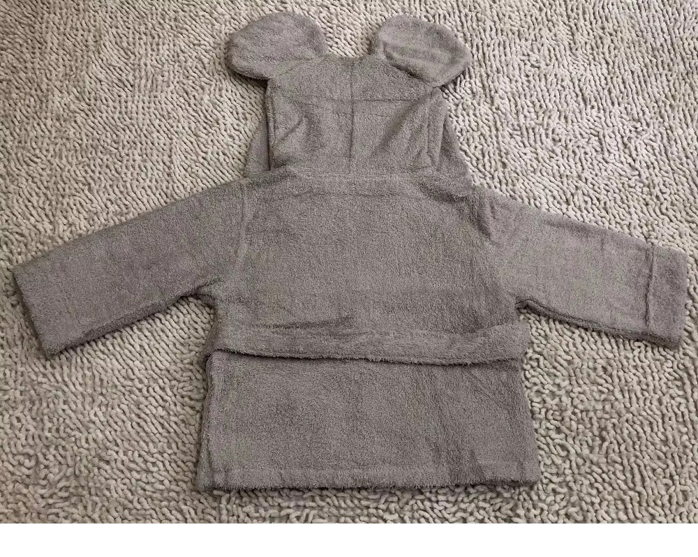 Adorable Hooded Animal Baby Bathrobe Ages 0-2 | Soft, Comfortable, Fun Designs