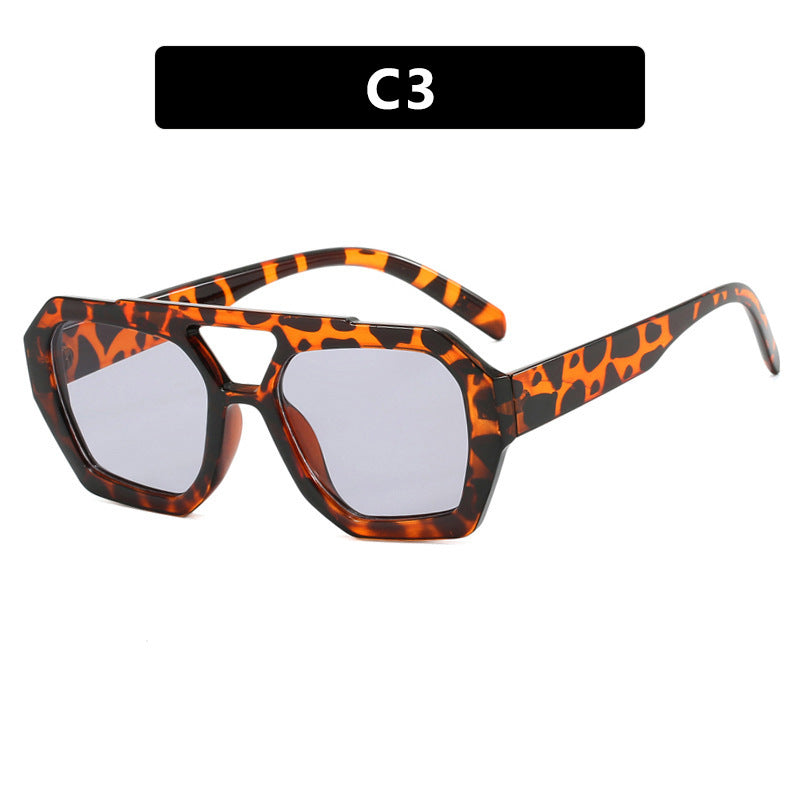 Women's Double Beam Women Sunglasses Fashion Eyewear UV Protection Stylish